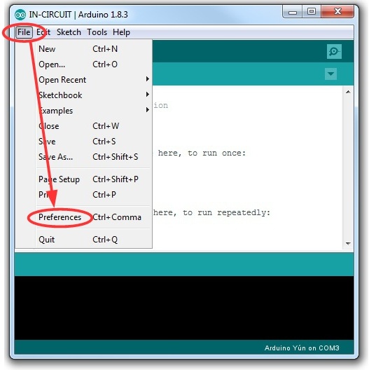 Arduino IDE Preferences
